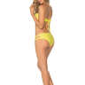 Купальник раздельный бандо салатово-желтый Mali 19095